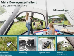 Skandika Rundzelte|6 Personen Zelte Aufblasbar^Tipi Hetta 460 Air Protect aufblasbares Rundzelt
