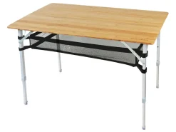Skandika Tolja 100 x 65 Bambus Falttisch< Rolltische|Campingtische Klappbar