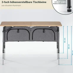 Skandika Tolja Campingschrank - 120 x 50 cm< Campingschränke Faltbar