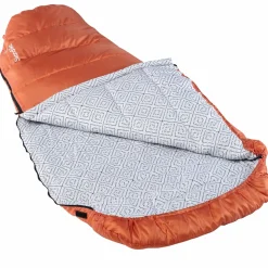 Skandika Vegas XXL RV links oranger Schlafsack< Sommerschlafsäcke|Mumienschlafsäcke
