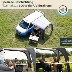 Skandika Vika Air Van 260 Sonnensegel mit Seitenwande< Bus Sonnensegel
