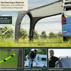 Skandika Vika Air Van 260 Sonnensegel mit Seitenwande< Bus Sonnensegel