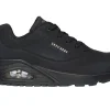 Skechers Uno - Stand On Air Damen Schuhe - Black< Wanderschuhe