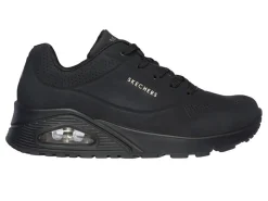 Skechers Uno - Stand On Air Damen Schuhe - Black< Wanderschuhe