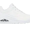 Skechers Uno - Stand On Air Damen Schuhe - White< Wanderschuhe