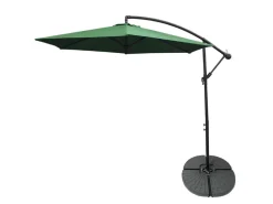 Monstershop Sonnenschirme-Sonnenschirm mit fächerförmigem Sockel - Grün