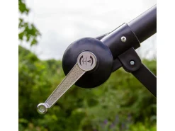 Monstershop Sonnenschirme-Sonnenschirm mit fächerförmigem Sockel - Grün