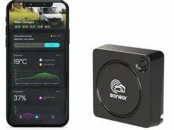 Markenlos Alarmanlagen|Alarmanlagen-sonsor mobiles Alarmsystem mit LTE, GPS und WLAN - Black