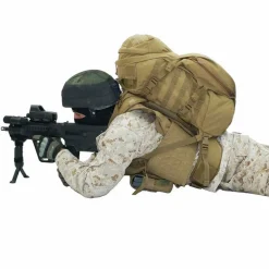 Markenlos Backpacks-Source Tactical Double D 45 schwarzer Rucksack mit Wasserbeutel