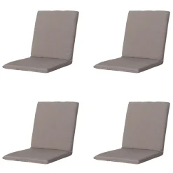 Madison Stapelbare Stuhlkissen Panama, Taupe, 4er-Set< Stuhlkissen
