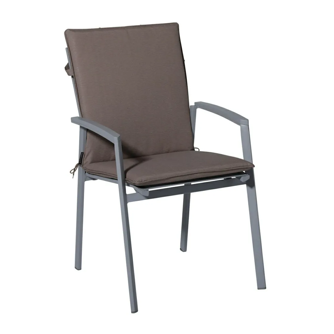 Madison Stuhlkissen-Stapelbare Stuhlkissen Panama, Taupe, 4er-Set