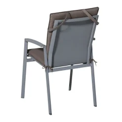 Madison Stuhlkissen-Stapelbare Stuhlkissen Panama, Taupe, 4er-Set