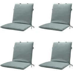Madison Stapelbare Stuhlkissen Silver Canvas eco+ - 4er-Set< Stuhlkissen