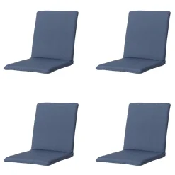 Madison Stuhlkissen-Stapelbare Stuhlkissen Panama, Saphirblau, 4er-Set
