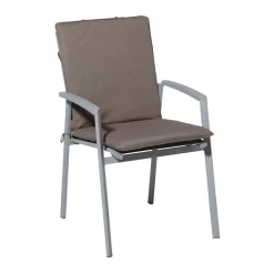 Madison Stuhlkissen-Stapelbare Stuhlkissen Manchester, Taupe, 4er-Set
