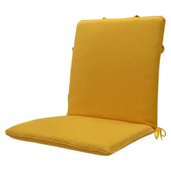 Madison Stuhlkissen-Stapelbare Stuhlkissen Gold Canvas eco+ - 4er-Set