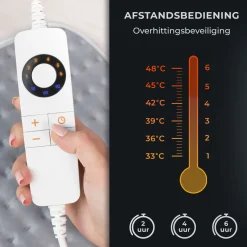 STAUS&BACH Heizdecken^Cozysnug 2 Personen elektrisches Unterbett - Grey