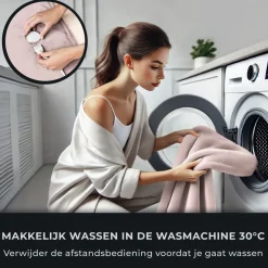 STAUS&BACH Heizdecken^Powernap 1-Personen-Heizdecke - Dusty Pink
