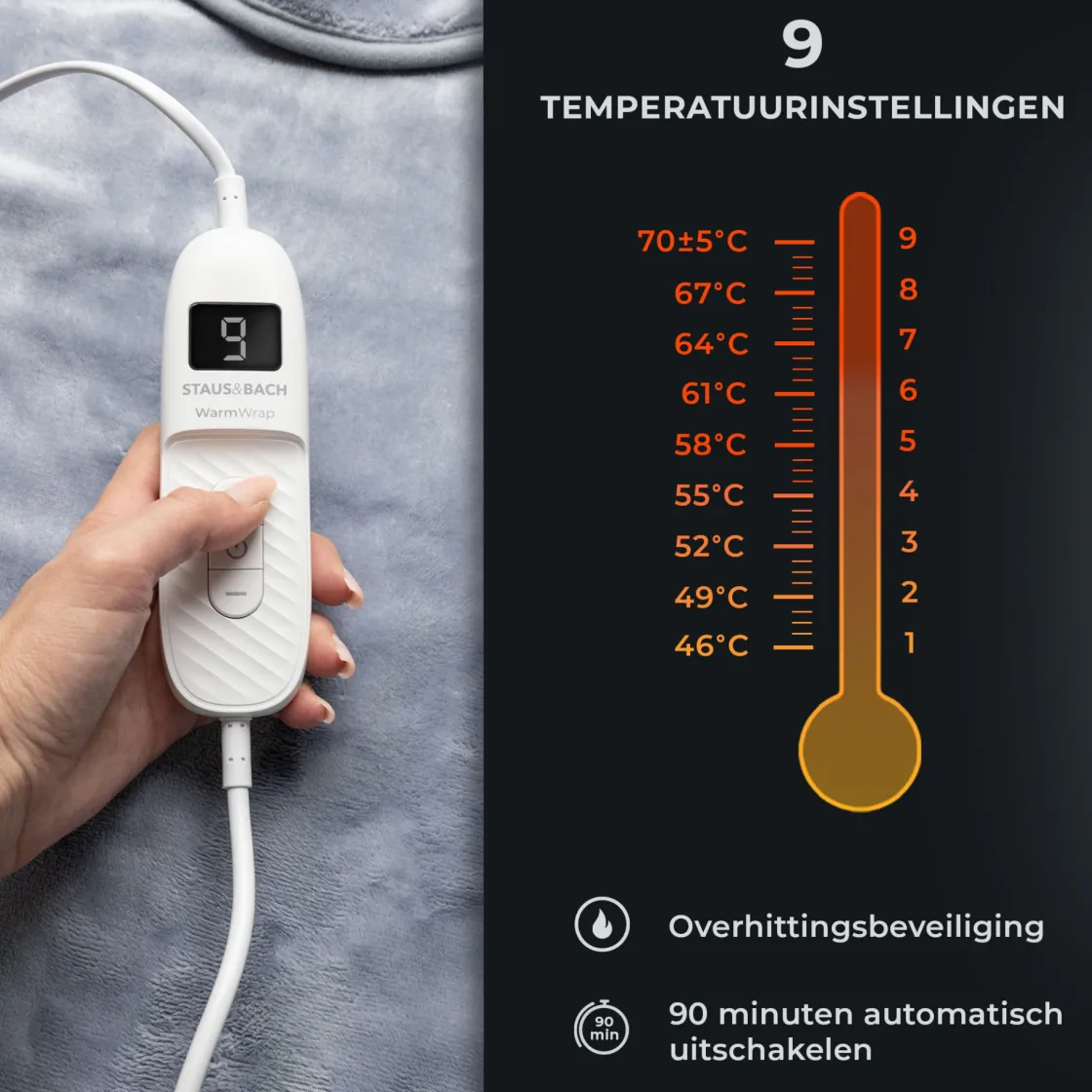 STAUS&BACH Wärmekissen-WarmWrap Elektrisches Heizkissen