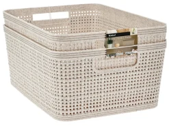 Markenlos Aufbewahrungsboxen^Storage Solutions 2-teiliges Aufbewahrungskorb-Set - 4,65 Liter