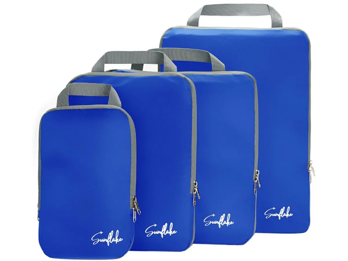 Sunflake 4 Compressie Cubes - Blue< Packing Cubes