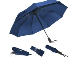 Sunflake Reiseutensilien^faltbarer Sturmregenschirm - Blue