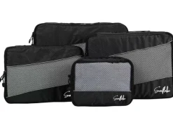 Sunflake Packing Cubes^Set von 4 Packing Cubes - Black