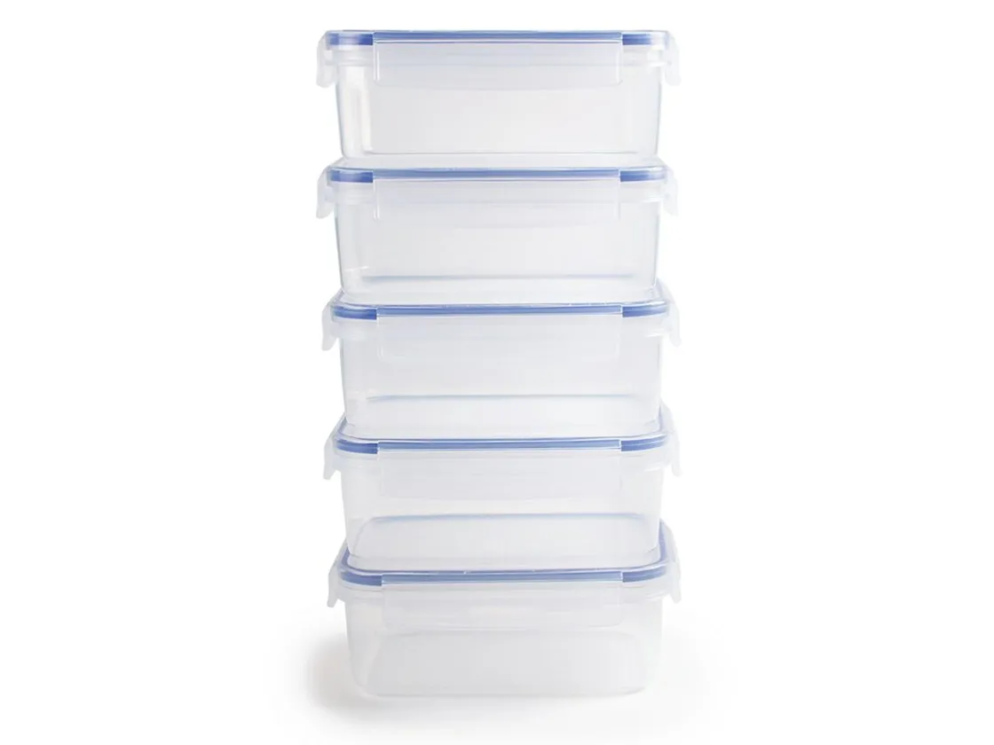 Sunware Aufbewahrungsboxen^0,9 Liter Meal Prep Frischhaltedose - Set von 5