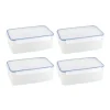 Sunware Schüssel & Schalen-Basic 5,2 Liter 4er-Set Frischhalteboxen