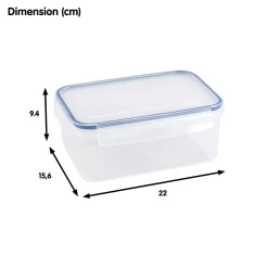 Sunware Basic 2 Liter transparente Frischhaltebox mit Clips< Schüssel & Schalen