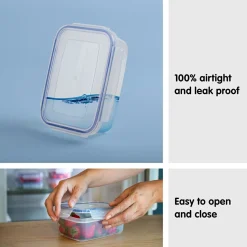 Sunware Basic 2 Liter transparente Frischhaltebox mit Clips< Schüssel & Schalen