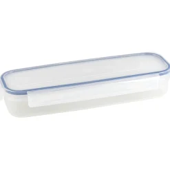 Sunware Schüssel & Schalen-Basic 1 Liter transparente Frischhaltebox mit Clips