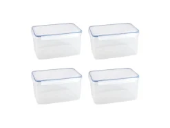 Sunware Schüssel & Schalen-Basic 8,3 Liter Transparent Frischhaltedose - Set von 4