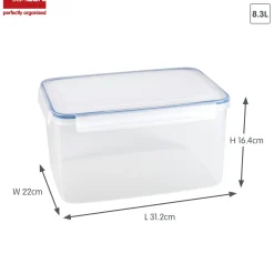 Sunware Schüssel & Schalen-Basic 8,3 Liter Transparent Frischhaltedose - Set von 4