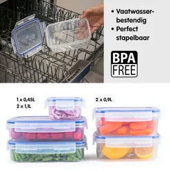 Sunware Schüssel & Schalen-Basic 8,3 Liter Transparent Frischhaltedose - Set von 4