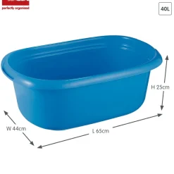 Sunware Spülschüsseln|Eimer-Basic 40 Liter Wanne - Blue