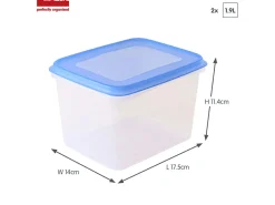 Sunware Club Cuisine 1,9 Liter Gefrierdose - Set von 10< Schüssel & Schalen