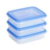 Sunware Club Cuisine 0,7 Liter Transparentes blaues Tiefkühldose-Set< Schüssel & Schalen