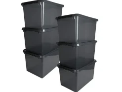 Sunware Aufbewahrungsboxen-comfort Line 6er-Set 62L Aufbewahrungsbox - grau
