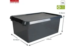 Sunware Aufbewahrungsboxen^comfort Line 6er-Set 45L Aufbewahrungsbox - grau