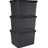 Sunware comfort Line 3er-Set 22L Aufbewahrungsbox - grau< Aufbewahrungsboxen