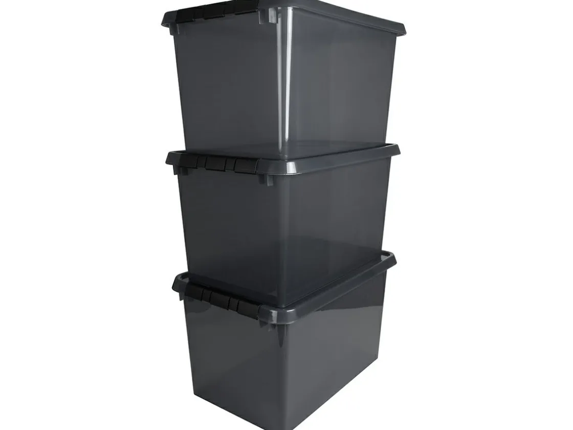 Sunware Aufbewahrungsboxen-comfort Line 3er-Set 62L Aufbewahrungsbox - grau