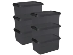 Sunware Aufbewahrungsboxen^comfort Line 6er-Set 6L Aufbewahrungsbox - grau