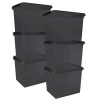 Sunware comfort Line 6er-Set 52L Aufbewahrungsbox - grau< Aufbewahrungsboxen