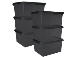 Sunware Aufbewahrungsboxen-comfort Line 6er-Set 36L Aufbewahrungsbox - grau