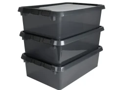 Sunware Aufbewahrungsboxen-comfort Line 3er-Set 32L Aufbewahrungsbox - grau