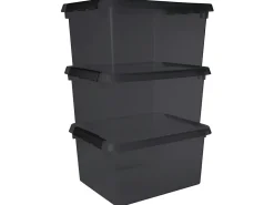 Sunware Aufbewahrungsboxen-comfort Line 3er-Set 36L Aufbewahrungsbox - grau