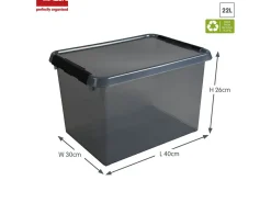 Sunware Aufbewahrungsboxen-comfort Line 6er-Set 22L Aufbewahrungsbox - grau
