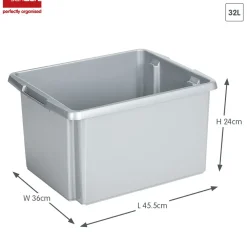 Sunware Nesta 32 Liter Aufbewahrungsbox - Grey< Aufbewahrungsboxen