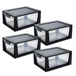 Sunware Aufbewahrungsboxen^Omega 4er-Set 11L drawer - schwarz